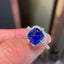14K GOLD 5.35 CTW NATURAL SAPPHIRE & DIAMOND RING