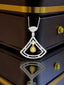 14K GOLD 0.5 CT NATURAL COLOR DIAMOND NECKLACE