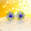 14K GOLD 2.92 CTW NATURAL TANZANITE & DIAMOND EARRINGS