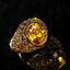 14K GOLD 6.45 CT NATURAL SAPPHIRE RING