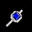 14K GOLD 1.85 CTW NATURAL SAPPHIRE & DIAMOND RING