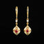14K GOLD 0.33 CTW NATURAL RUBY & DIAMOND EARRINGS