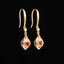 14K GOLD 0.33 CTW NATURAL RUBY & DIAMOND EARRINGS