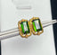 14K GOLD 2.70 CT NATURAL TOURMALINE & DIAMOND EARRINGS