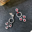 14K GOLD 2.23 CTW NATURAL RUBY & DIAMOND EARRINGS