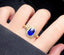 14K GOLD 2.25 CTW NATURAL SAPPHIRE & DIAMOND RING
