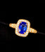 14K GOLD 2.25 CTW NATURAL SAPPHIRE & DIAMOND RING