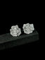 14K GOLD 0.46 CT NATURAL H DIAMOND & FLOWERS EARRINGS