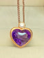 14K GOLD 13.65 CT NATURAL AMETHYST & DIAMOND PENDANT( WITHOUT CHAIN )