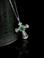 14K GOLD 0.85 CTW VIVID GREEN NATURAL EMERALD & DIAMOND PENDANT( WITHOUT CHAIN )