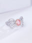 14K GOLD 0.98 CTW NATURAL PINK DIAMOND & DIAMOND RING