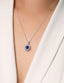 14K GOLD 1.92 CTW NATURAL SAPPHIRE & DIAMOND NECKLACE