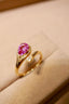 14K GOLD 1.26 CTW NATURAL PADPARADSCHA SAPPHIRE & DIAMOND RING