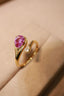 14K GOLD 1.26 CTW NATURAL PADPARADSCHA SAPPHIRE & DIAMOND RING