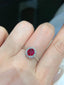 14K GOLD 1.1 CT NATURAL RUBY & DIAMOND RING