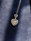 GIA CERTIFIED 14K GOLD 0.3 CT NATURAL G SI2 HEART DIAMOND NECKLACE
