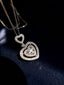 GIA CERTIFIED 14K GOLD 0.3 CT NATURAL G SI2 HEART DIAMOND NECKLACE