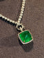 14K GOLD 9.65 CTW VIVID GREEN NATURAL EMERALD & DIAMOND RING/PENDANT( WITHOUT CHAIN )
