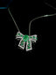 14K GOLD 1.81 CTW NATURAL EMERALD & DIAMOND PENDANT( WITHOUT CHAIN )