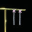 14K GOLD 0.49 CTW NATURAL PINK DIAMOND & DIAMOND EARRINGS