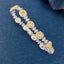 14K GOLD 5.68 CTW NATURAL YELLOW DIAMOND & DIAMOND BRACELET