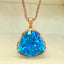 14K GOLD 20.10 CT NATURAL TOPAZ & ZIRCON PENDANT( WITHOUT CHAIN )