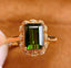 14K GOLD 2.2 CT NATURAL TOURMALINE & DIAMOND RING