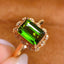 14K GOLD 2.2 CT NATURAL TOURMALINE & DIAMOND RING