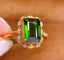 14K GOLD 2.2 CT NATURAL TOURMALINE & DIAMOND RING