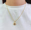 14K GOLD 0.5 CT NATURAL SAPPHIRE & DIAMOND PENDANT( WITHOUT CHAIN )
