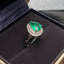 14K GOLD 1.93 CT NATURAL EMERALD & DIAMOND RING
