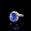 14K GOLD 2.94 CTW NATURAL SAPPHIRE & DIAMOND RING