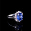14K GOLD 2.94 CTW NATURAL SAPPHIRE & DIAMOND RING