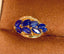 14K GOLD 1.83 CT NATURAL SAPPHIRE & DIAMOND RING