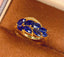 14K GOLD 1.83 CT NATURAL SAPPHIRE & DIAMOND RING