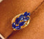 14K GOLD 1.83 CT NATURAL SAPPHIRE & DIAMOND RING