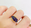 14K GOLD 1.83 CT NATURAL SAPPHIRE & DIAMOND RING