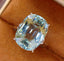 14K GOLD 13.86 CT NATURAL AQUAMARINE & DIAMOND RING