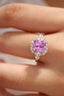 14K GOLD 2.76 CTW NATURAL PADPARADSCHA SAPPHIRE & DIAMOND RING