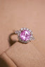 14K GOLD 2.76 CTW NATURAL PADPARADSCHA SAPPHIRE & DIAMOND RING