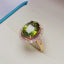 14K GOLD 4.43 CT NATURAL TOURMALINE & DIAMOND RING