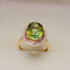 14K GOLD 4.43 CT NATURAL TOURMALINE & DIAMOND RING
