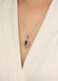 14K GOLD 1.50 CTW NATURAL RUBY & DIAMOND NECKLACE