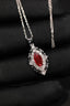14K GOLD 1.50 CTW NATURAL RUBY & DIAMOND NECKLACE