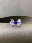 14K GOLD 1.12 CTW NATURAL SAPPHIRE & SAPPHIRE RING