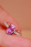 14K GOLD 1.34 CTW NATURAL PADPARADSCHA SAPPHIRE & DIAMOND RING