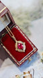 14K GOLD 0.69 CTW NATURAL RUBY & DIAMOND NECKLACE