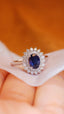 14K GOLD 1.64 CTW NATURAL SAPPHIRE & DIAMOND RING