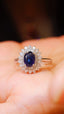 14K GOLD 1.64 CTW NATURAL SAPPHIRE & DIAMOND RING