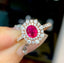 14K GOLD 1.73 CTW NATURAL RUBY & DIAMOND RING